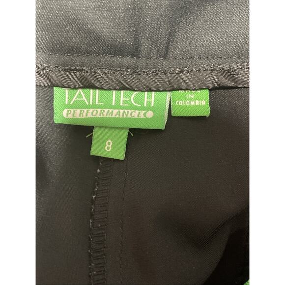 Tail Tech Performance Golf Capri - Black/Multi Zippered Pockets - Women’s Size 8 - Picture 3 of 4